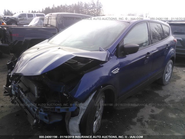 1FMCU0F78FUB44026 - 2015 FORD ESCAPE S BLUE photo 2