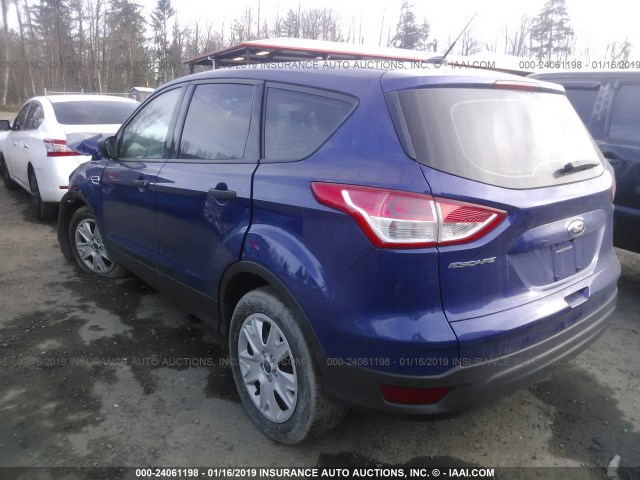 1FMCU0F78FUB44026 - 2015 FORD ESCAPE S BLUE photo 3