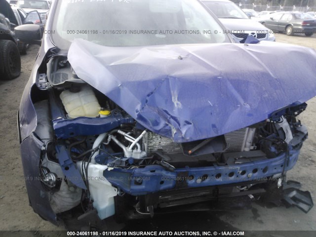1FMCU0F78FUB44026 - 2015 FORD ESCAPE S BLUE photo 6