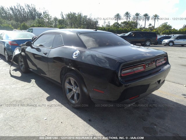 2C3CDZAGXFH704426 - 2015 DODGE CHALLENGER SXT BLACK photo 3