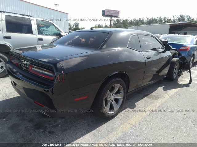 2C3CDZAGXFH704426 - 2015 DODGE CHALLENGER SXT BLACK photo 4