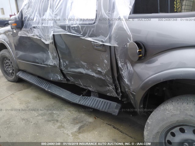 1FTFW1CF1EKE88899 - 2014 FORD F150 SUPERCREW 灰色 照片 6