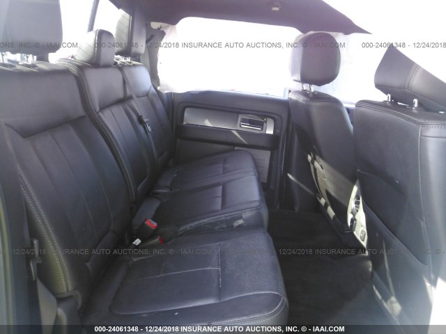 1FTFW1CF1EKE88899 - 2014 FORD F150 SUPERCREW 灰色 照片 8