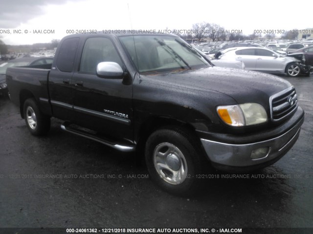 5TBRN34182S279431 - 2002 TOYOTA TUNDRA ACCESS CAB SR5 BLACK photo 1