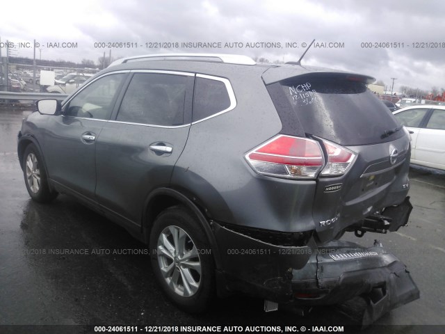 JN8AT2MT0GW013600 - 2016 NISSAN ROGUE S/SL/SV GRAY photo 3