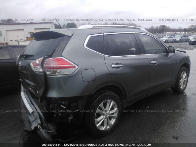 JN8AT2MT0GW013600 - 2016 NISSAN ROGUE S/SL/SV GRAY photo 4