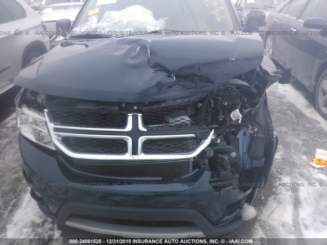 3C4PDCBG4FT696503 - 2015 DODGE JOURNEY SXT BLUE photo 6