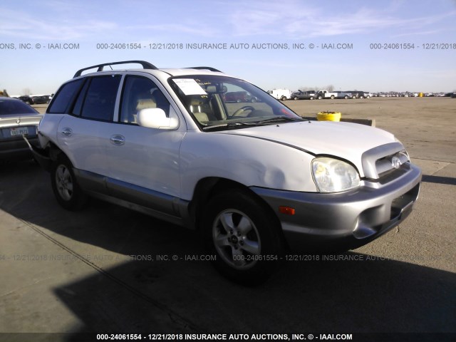 KM8SC13E76U098194 - 2006 HYUNDAI SANTA FE GLS/LIMITED WHITE photo 1