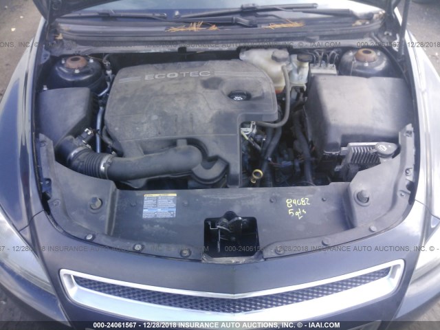 1G1ZC5EB2AF126857 - 2010 CHEVROLET MALIBU 1LT 黑色 照片 10