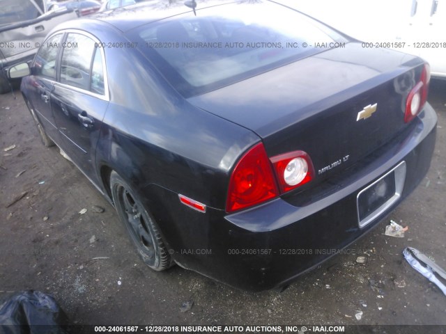 1G1ZC5EB2AF126857 - 2010 CHEVROLET MALIBU 1LT 黑色 照片 3