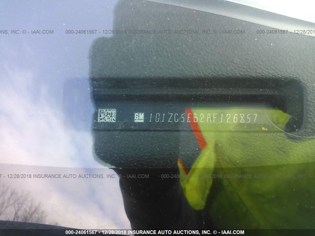 1G1ZC5EB2AF126857 - 2010 CHEVROLET MALIBU 1LT 黑色 照片 9