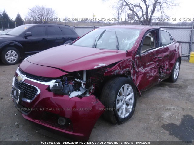 1G11E5SL2EF247849 - 2014 CHEVROLET MALIBU 2LT RED photo 2