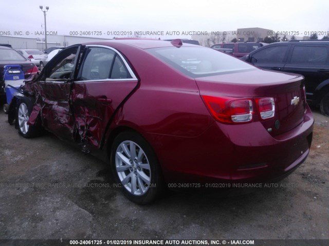 1G11E5SL2EF247849 - 2014 CHEVROLET MALIBU 2LT RED photo 3