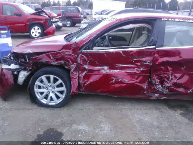 1G11E5SL2EF247849 - 2014 CHEVROLET MALIBU 2LT RED photo 6