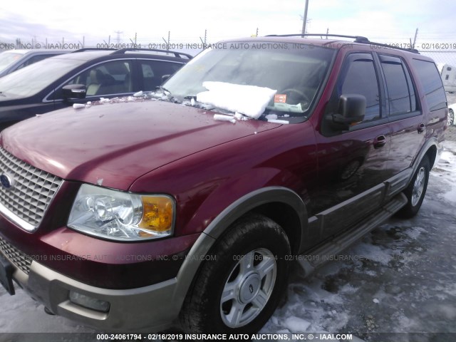 1FMFU18LX4LB09486 - 2004 FORD EXPEDITION EDDIE BAUER RED photo 2