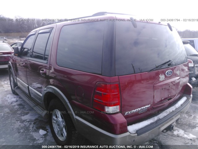 1FMFU18LX4LB09486 - 2004 FORD EXPEDITION EDDIE BAUER RED photo 3