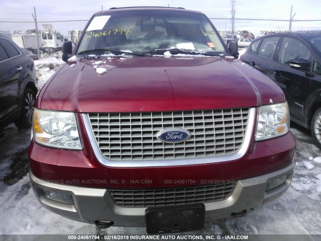 1FMFU18LX4LB09486 - 2004 FORD EXPEDITION EDDIE BAUER RED photo 6