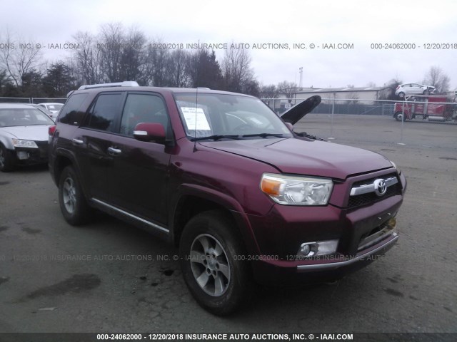 JTEBU5JRXA5007514 - 2010 TOYOTA 4RUNNER SR5/LIMITED/TRAIL BURGUNDY photo 1