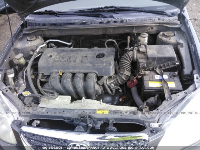 1NXBR30E48Z980294 - 2008 TOYOTA COROLLA CE/LE/S GRAY photo 10