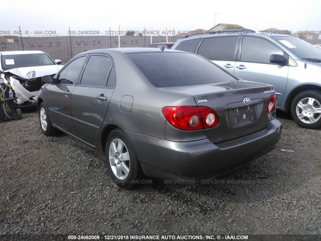 1NXBR30E48Z980294 - 2008 TOYOTA COROLLA CE/LE/S GRAY photo 3