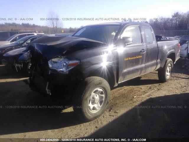 5TFSX5ENXHX057220 - 2017 TOYOTA TACOMA ACCESS CAB/SR/SR5 შავი ფოტო 2