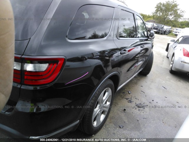 1C4RDHDG4EC476906 - 2014 DODGE DURANGO LIMITED BLACK photo 4