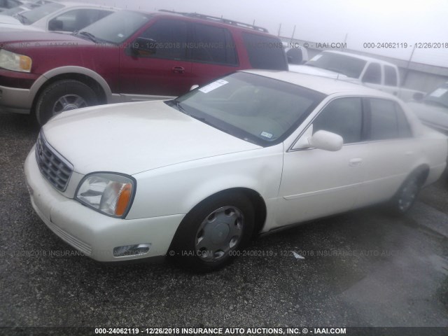 1G6KE57Y9YU281998 - 2000 CADILLAC DEVILLE DHS WHITE photo 2