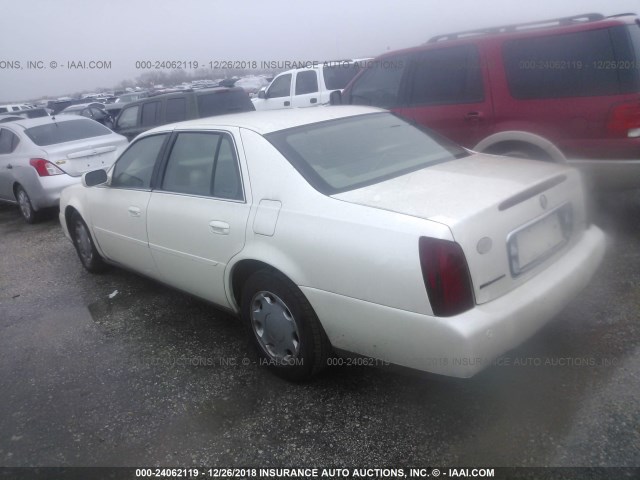 1G6KE57Y9YU281998 - 2000 CADILLAC DEVILLE DHS WHITE photo 3