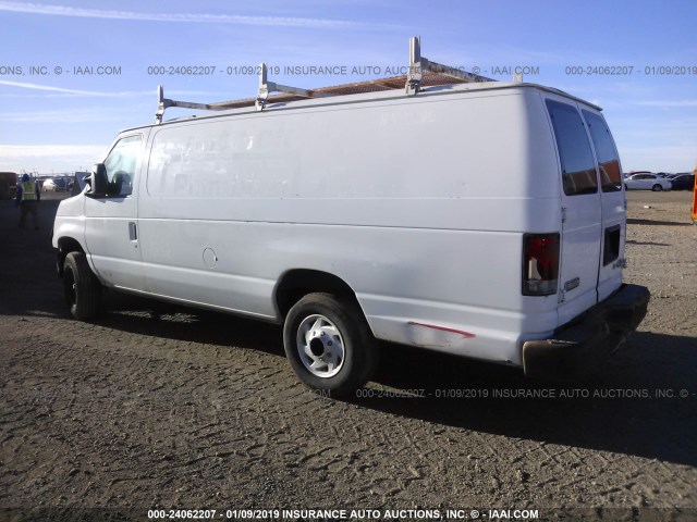 1FTSS34L39DA01433 - 2009 FORD ECONOLINE E350 SUPER DUTY VAN WHITE photo 3