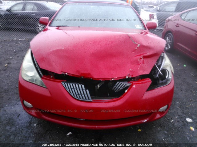4T1FA38P56U106693 - 2006 TOYOTA CAMRY SOLARA SE/SLE Qırmızı foto 6