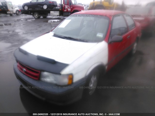 JT2EL43S4P0266688 - 1993 TOYOTA TERCEL DX RED photo 2