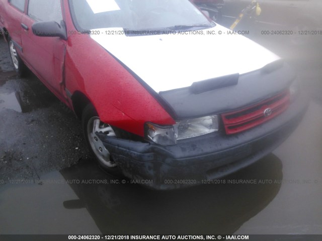 JT2EL43S4P0266688 - 1993 TOYOTA TERCEL DX RED photo 6