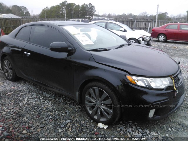 KNAFW6A37D5745953 - 2013 KIA FORTE SX BLACK photo 1