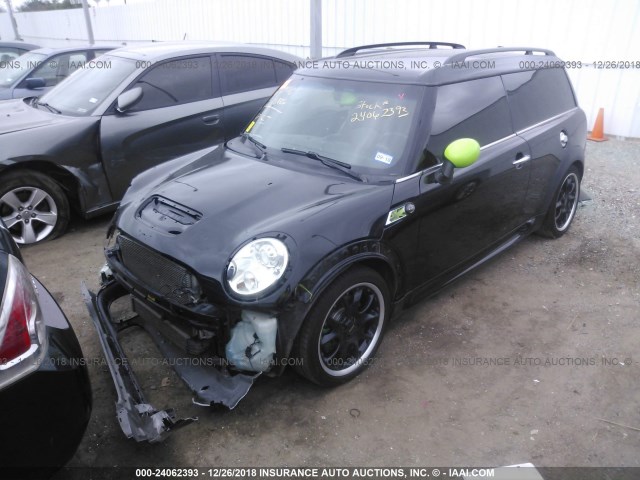 WMWMM3C54ATP75252 - 2010 MINI COOPER S CLUBMAN BLACK photo 2