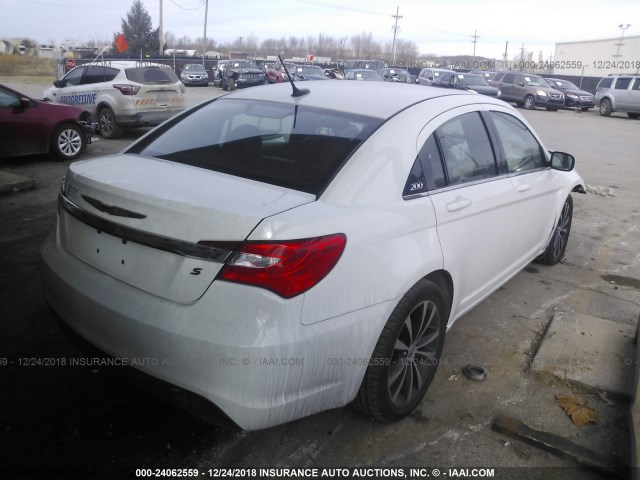 1C3CCBCG9DN700072 - 2013 CHRYSLER 200 LIMITED WHITE photo 4