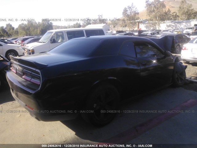 2C3CDZAG6JH215109 - 2018 DODGE CHALLENGER SXT BLACK photo 4