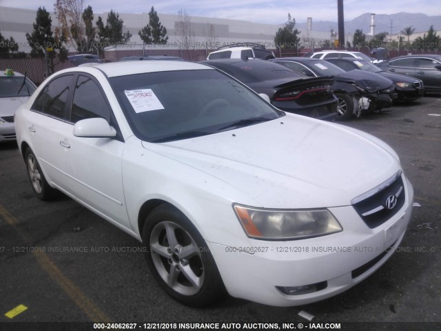 5NPEU46F07H289181 - 2007 HYUNDAI SONATA SE/LIMITED WHITE photo 1