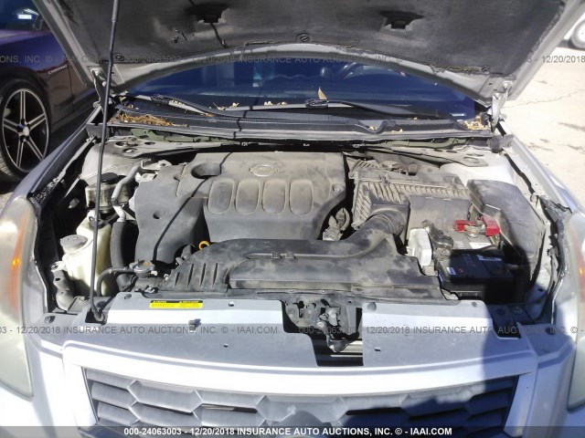 1N4AL24E68C197513 - 2008 NISSAN ALTIMA 2.5S SILVER photo 10