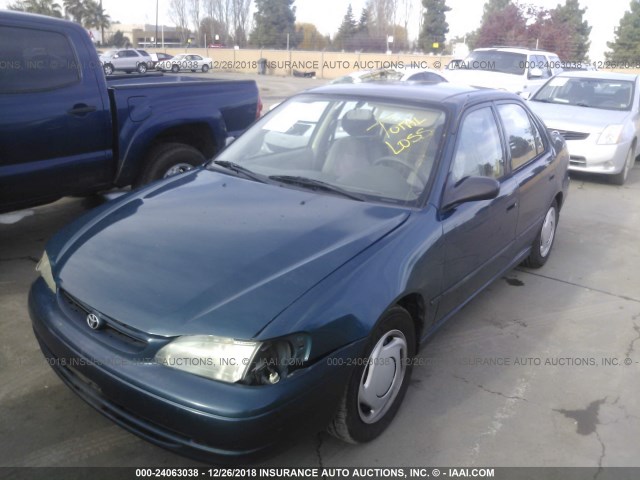 1NXBR12E8WZ120610 - 1998 TOYOTA COROLLA VE/CE/LE TURQUOISE photo 2