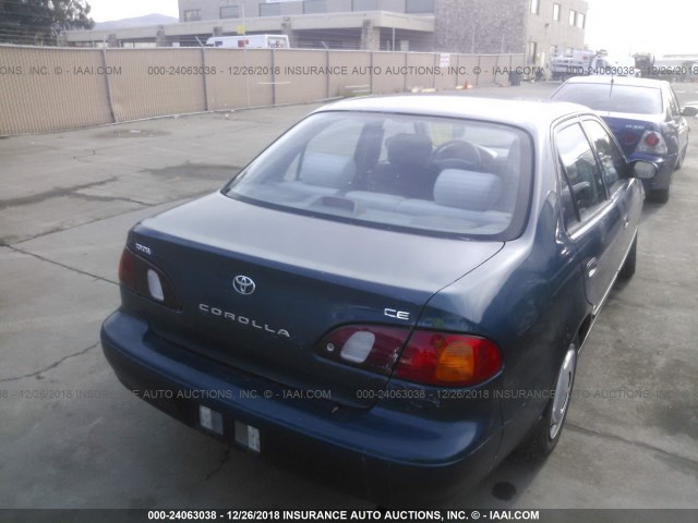 1NXBR12E8WZ120610 - 1998 TOYOTA COROLLA VE/CE/LE TURQUOISE photo 4