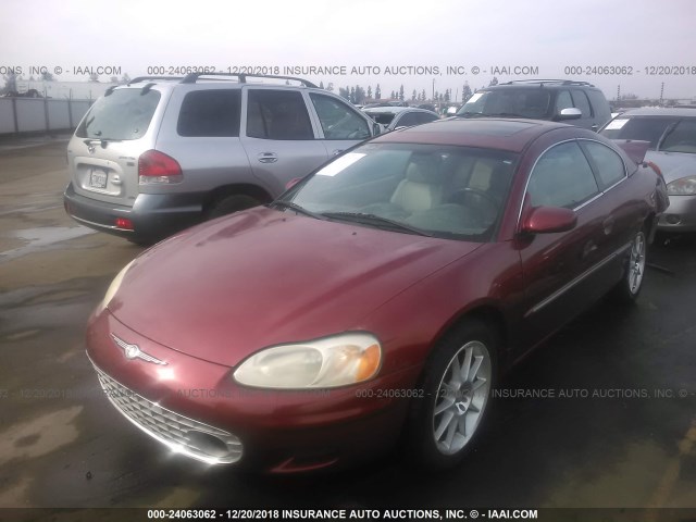 4C3AG52H82E010610 - 2002 CHRYSLER SEBRING LXI RED photo 2