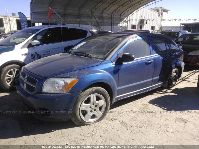 1B3HB48A09D184591 - 2009 DODGE CALIBER SXT BLUE photo 2