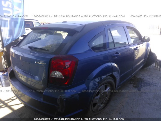 1B3HB48A09D184591 - 2009 DODGE CALIBER SXT BLUE photo 4