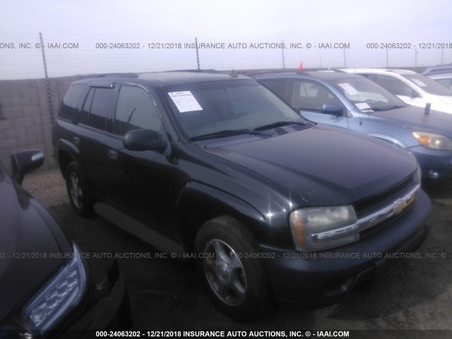 1GNDT13S682199154 - 2008 CHEVROLET TRAILBLAZER LS/LT BLACK photo 1