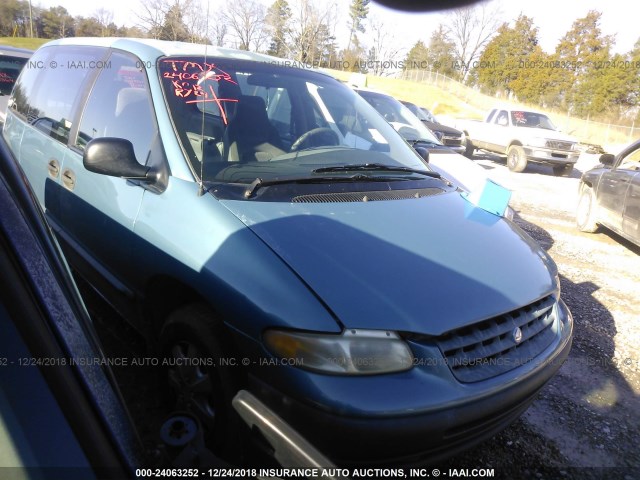 2P4FP25B6WR500394 - 1998 PLYMOUTH VOYAGER BLUE photo 1