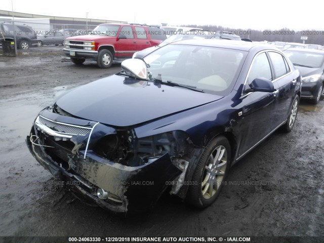 1G1ZK577784244713 - 2008 CHEVROLET MALIBU LTZ ლურჯი ფოტო 2