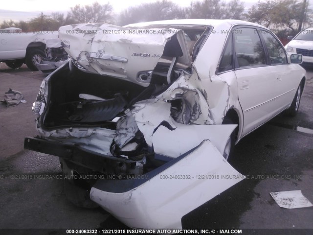 4T1BF28B51U165735 - 2001 TOYOTA AVALON XL/XLS WHITE photo 6