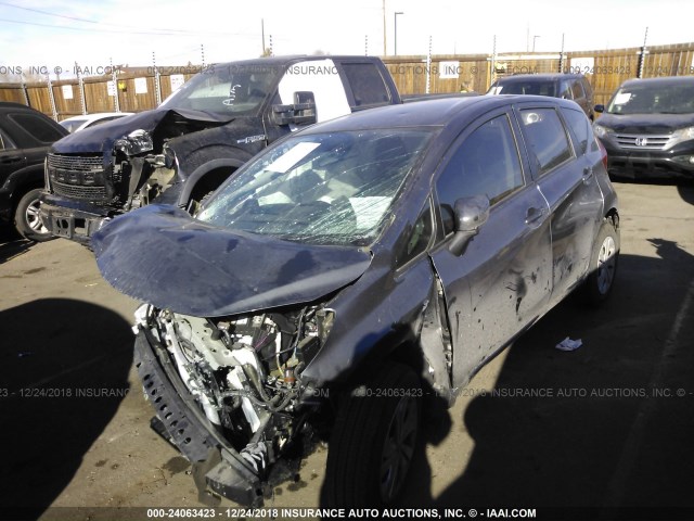 3N1CE2CP2JL358520 - 2018 NISSAN VERSA NOTE S/S PLUS/SV/SL/SR GRAY photo 2