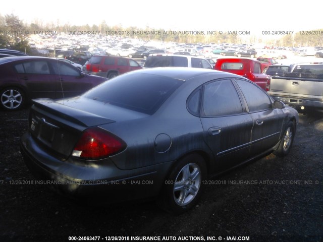 1FAHP56S92A181851 - 2002 FORD TAURUS SEL GRAY photo 4