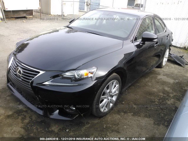 JTHBA1D29G5038314 - 2016 LEXUS IS 200T BLACK photo 2